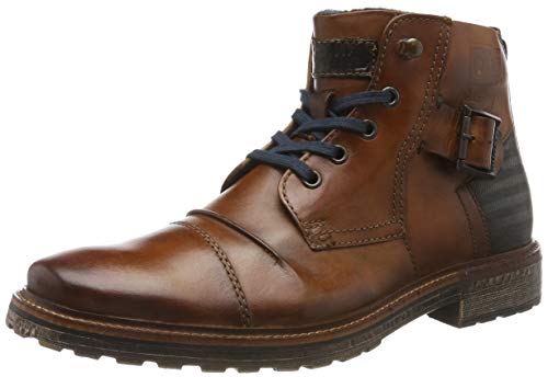 bugatti Salva Eco, Botas cortas al tobillo Hombre, Marrón Cognac 6300, 40 EU