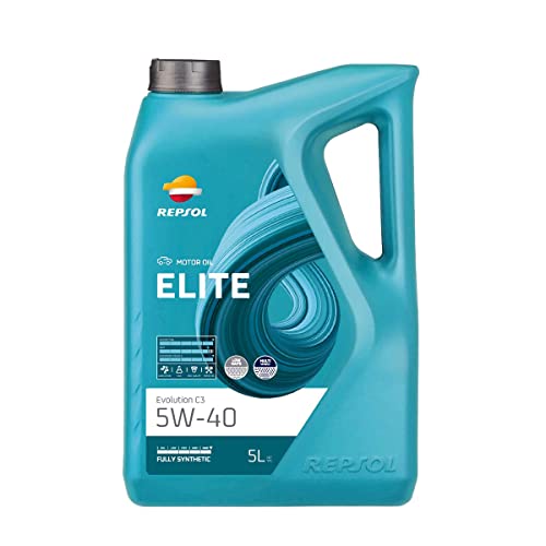 REPSOL aceite lubricante sintético para coche ELITE EVOLUTION C3 5W-40 5L