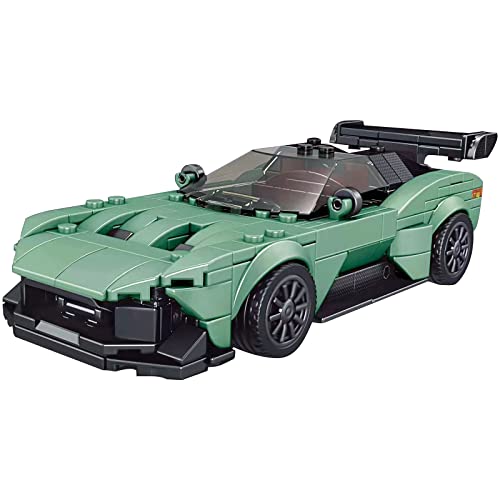 Deleeya Tecnología de coche deportivo para Aston Martin Volcán Circuito de Carreras Supersportauto coleccionable modelo con escaparate compatible con Lego Technic (369 piezas)