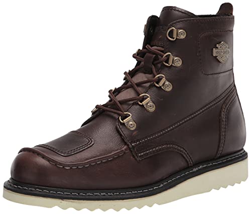 Harley-Davidson Botas de motocicleta Hagerman para hombre, Fósil, 46 EU