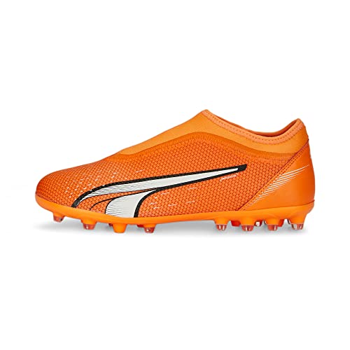 PUMA Ultra Match Ll Mg Jr, Botas de fútbol Unisex niños, Naranja, 34 EU