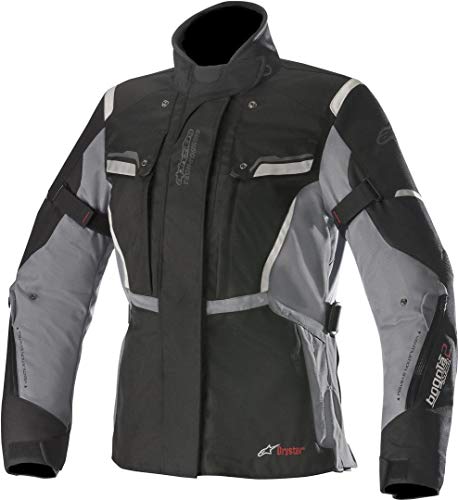 Alpinestars Chaqueta moto Stella Bogota V2 Drystar Jacket Black Dark Gray, Negro/Gris, S