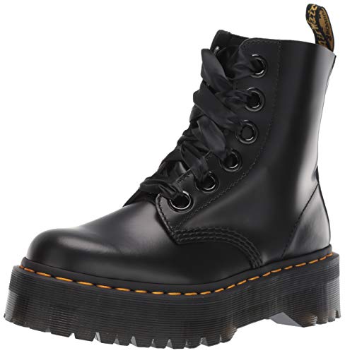 Dr Martens Molly, Botas de Nieve Mujer, Negro (Black 24861001), 41 EU