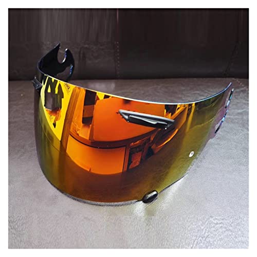 Senyu, Lente de Visera de Casco de Motocicleta, Compatible con A-RAI RR5 RX7-GP Cuántico St RX-q Chaser-V Corsair-V AXTES 2 Modelo Modelo MOTORCO Casco Motor Motor Accesorios Piezas (Color: Orange)