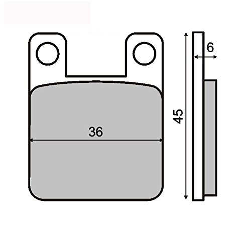 pastillas de freno Organica trasero compatible con BULTACO Astro 50 2001-2001