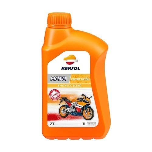 REPSOL Moto Competicion 2T Aceite De Motor Para Moto, 1L