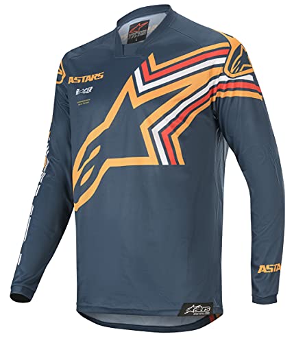 Alpinestars Camiseta De MX 2020 Racer Braap Azuloscuro-Anaranjado (L, Azuloscuro)