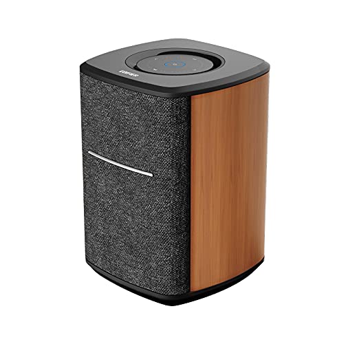 Edifier Altavoz Inteligente WiFi, Altavoces de Estantería Multiroom Bluetooth con Alexa, Compatible AirPlay 2, Tidal, Spotify Connect, Home Smart Inalámbrico Altavoces Alexa Bluetooth Stereo