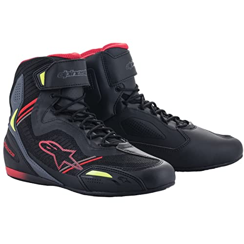 Alpinestars Zapatillas unisex Alpinestar, negro, rojo y amarillo., 45.5 EU