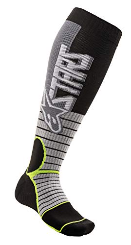 Alpinestars Calcetines unisex Mx Pro para adultos, color gris y amarillo