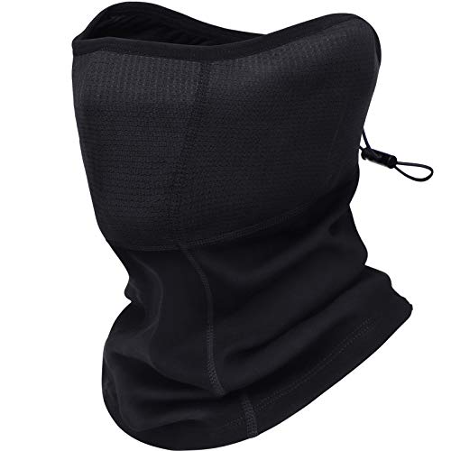 HASAGEI Bufanda tubular para hombre y mujer, bufanda para cuello, media pasamontañas, bandana balaclava, pañuelo multifunción, ajustable para esquí, moto, bicicleta, correr, deportes al aire libre