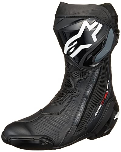 Alpinestars Botas de Moto Supertech R, Barco de Tobillo Unisex Adulto, Negro, 44 EU