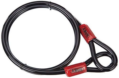 Abus Cobra 12, Cable Acero Antirrobo Moto Unisex, Negro, 180 Cm