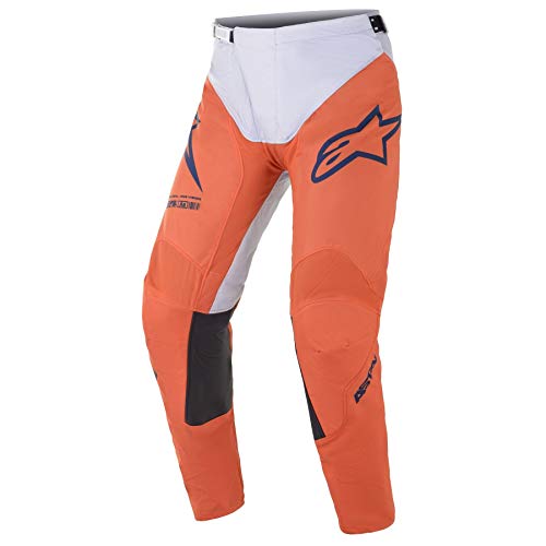 Alpinestars Racer Braap Pantalones de Motocross (Orange/White,30)