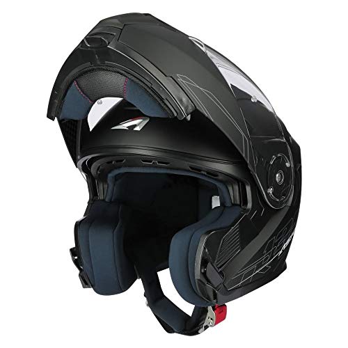 ASTONE, Casco modular moto RT1200 evo negro mate, M