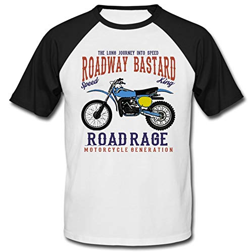 Teesandengines Bultaco pursang mkii 370 Road Rage Camiseta de Mangas Negra Cortas T-Shirt Size Small