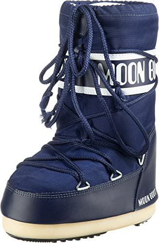 Moon Boot Nylon Nero, Botas de Nieve Mujer, Azul (Blau (Blue 2), 35/38 EU