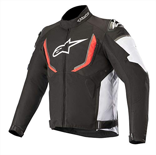 Alpinestars Chaqueta moto T-gp R V2 Waterproof Jacket Black White Red, Negro/Blanco/Rojo, XXL