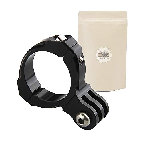 AdaptOut GVP Bike Manillar Soporte de Montaje Adaptador de Motocicleta en la Abrazadera de Metal 31,5 mm Clip para Go Pro Hero 7/6 / 5/4/3 + / 3/2/1 Marca Francesa