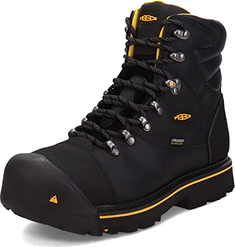 Keen Botas de trabajo Milwaukee WP de Utility para hombre, color negro, talla 11.5 D US