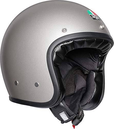 AGV Legends X70 Cara Descubierta Mate Gris Motocicleta Casco Tamano XL