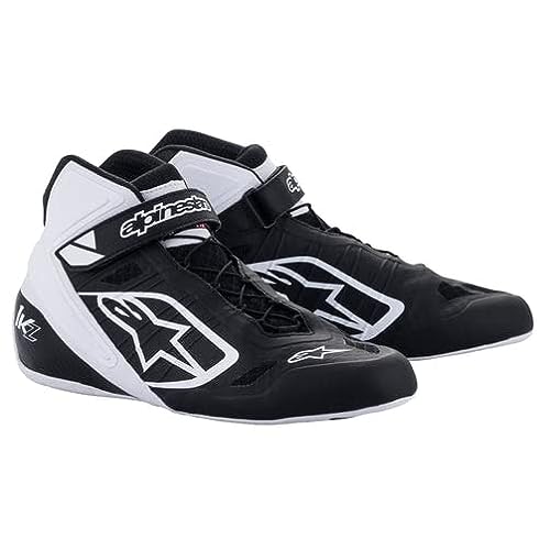 ALPINESTARS TECH-1 KZ SHOES - BLACK/WHITE - 8.5