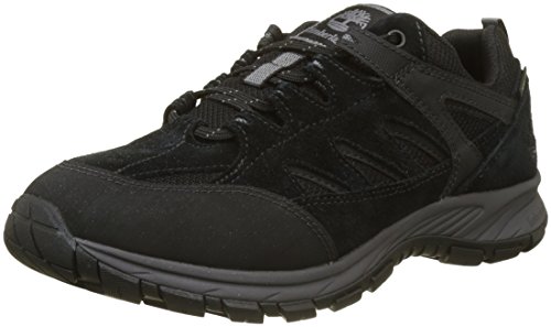 Timberland Sadler Pass Fabric and Leather Low Gore-Tex, Botas Chukka Hombre, Negro (Black Suede), 40 EU