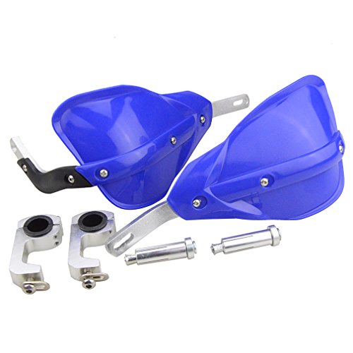 GOOFIT Paramanos Moto, 22mm Protector Manillar Motocross Enduro Aluminio Universal para Pit Bike Scooter ATV Quad Ciclomotor Off-Road Azul