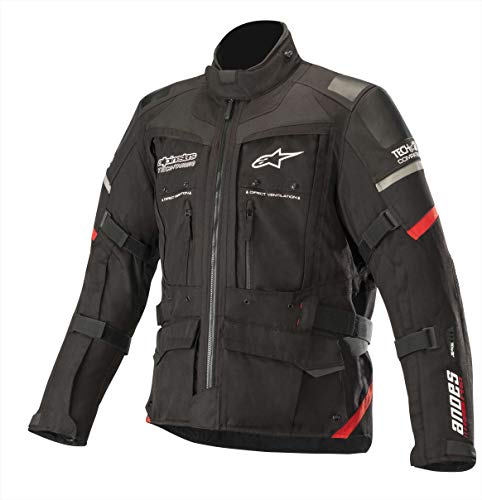 Alpinestars Chaqueta moto Andes Pro Drystar Jacket Tech-air Compatible Black Red, Negro/Rojo, M