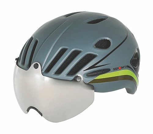 Suomy Strada Vision - Casco Unisex para Adultos, Gris/Negro, Talla M