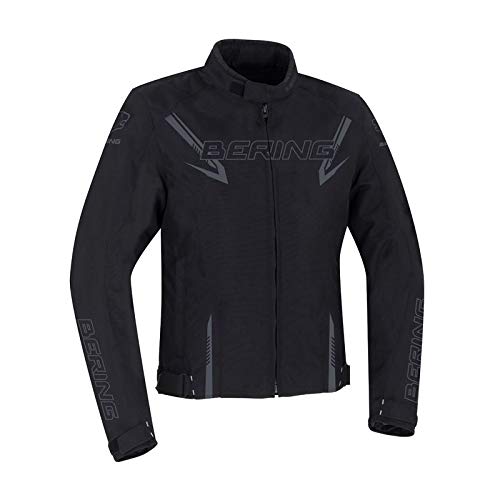 Bering - Chaqueta de moto Maceo negro gris, XL