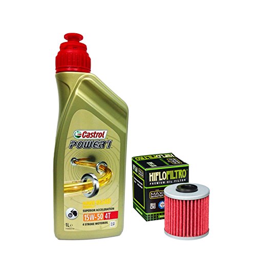 Kit de revisión Castrol Power 1 15W50 filtro de aceite Kymco Xciting 400i