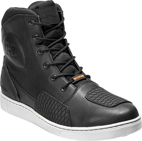 HARLEY-DAVIDSON Holtman D96187 - Botas de moto para hombre (15,2 cm, impermeables), Negro, 8.5