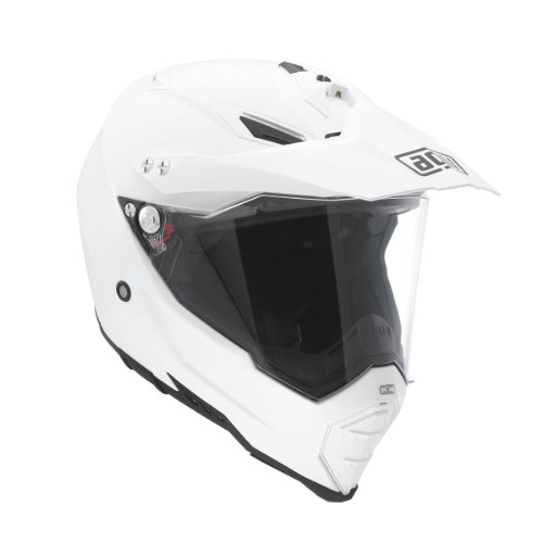 AGV 7611A4C0_001_XS AX-8 Dual Evo E05 Solid Casco integrales, Blanco, XS