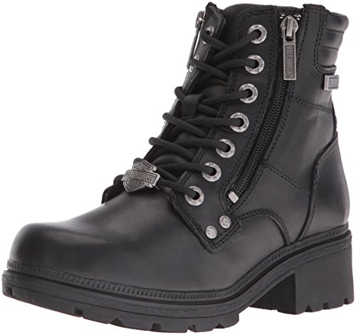 HARLEY-DAVIDSON Botas de Motocicleta para Mujer D83877, Black, 41 EU