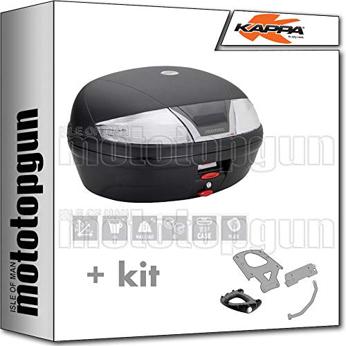 KAPPA MALETA K46NT 46 LT + PORTAEQUIPAJE MONOLOCK COMPATIBLE CON KYMCO AK 550 AK550 2019 19