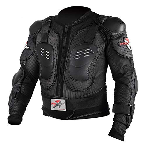 LINGKY Ropa Protectora De La Armadura Completa De La Motocicleta, Chaqueta De La Camisa Protectora Del Campo A Través Del Motocross De La Calle, Protección Trasera