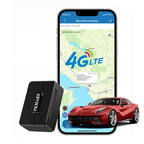 Mini Localizador GPS para Coche 4G Antirrobo Tamaño Mini GPS Tracker 1500mAH Magnético Seguimiento en Tiempo Real Alarma SMS y App Gratuita Impermeable Rastreador GPS Moto Niños Ancianos 4G TK913