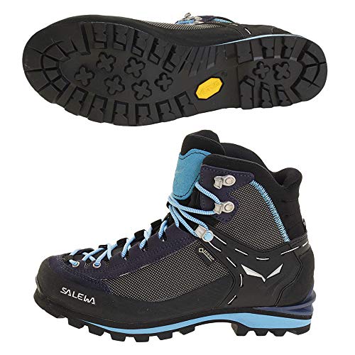 SALEWA Ws Crow Gore-tex, Botas de Senderismo Mujer, Azul (Premium Navy / Ethernal Blue 3985), 39 EU