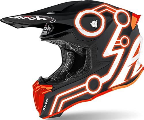 Airoh Twist 2.0 - Casco de neón, color naranja mate, talla XS