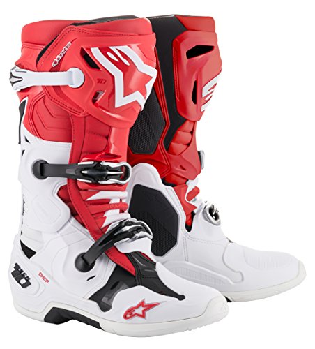 Alpinestars Crosslaarzen Tech 10 Red/White/Black-42 (EU)