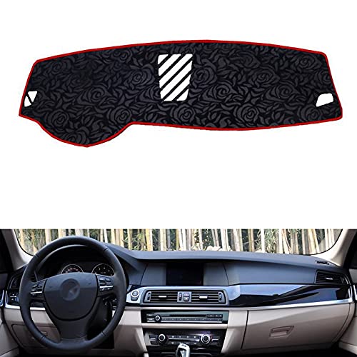 Alfombra cubierta de salpicadero Último patrón de rosa antideslizante cubierta del salpicadero del coche Dash Mat Pad DashMat ANti-UV pegatina de coche estilo de coche Para BMW 5 series 2011-2017