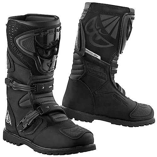 Berik All Terrain Adventure Botas de moto impermeables (Black,43)