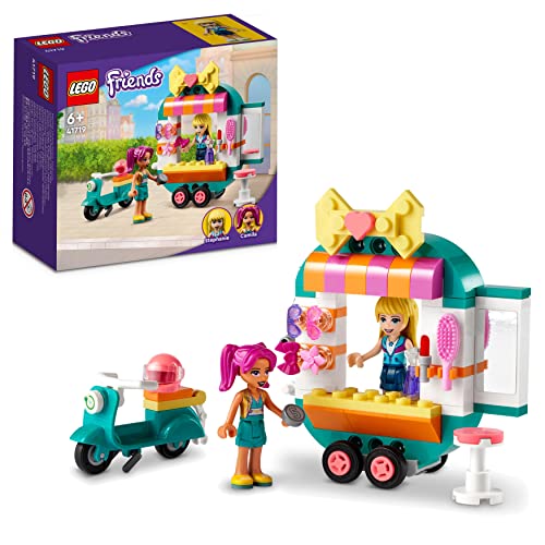 LEGO 41719 Friends Boutique de Moda Móvil, Moto de Juguete, Juego Portátil, Mini Muñeca Stephanie, Set de Viaje para Niñas y Niños de 6 Años o Más