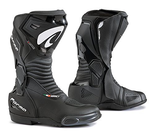 FORMA Botas de Moto Hornet Dry WP con Homologación de Tipo CE, Negro, 43