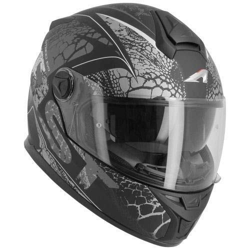 Astone Helmets - Casque de moto GT800 évo Graphic Kaiman - Casque intégral mixte homologué - Casque de moto intégral en polycarbonate - Grey XS