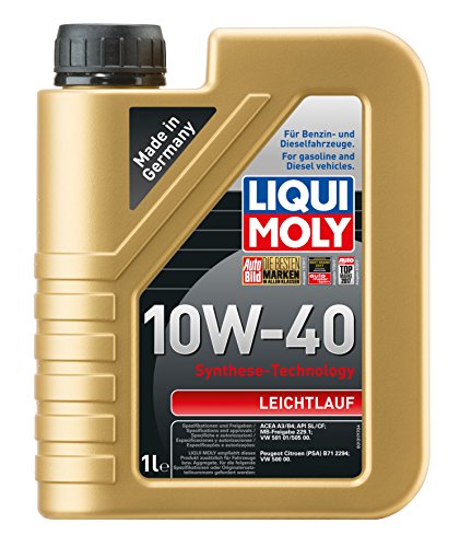 Liqui Moly 1317 MoS2 10W-40 - Aceite Mineral para Motores de automóviles de 4 Tiempos (1 L)