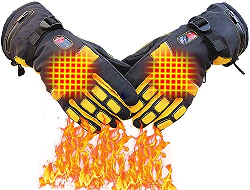 LRX Guantes Calefactables Moto Guantes de Invierno Guantes térmicos calentados a Prueba de Agua Pantalla táctil calefacción Calentadores de Mano for la Pesca, Motociclismo, Senderismo