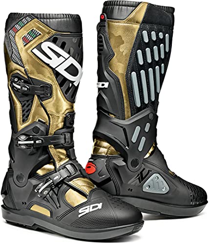 Sidi Atojo SRS Camo Botas de Motocross (Black/Gold,44)