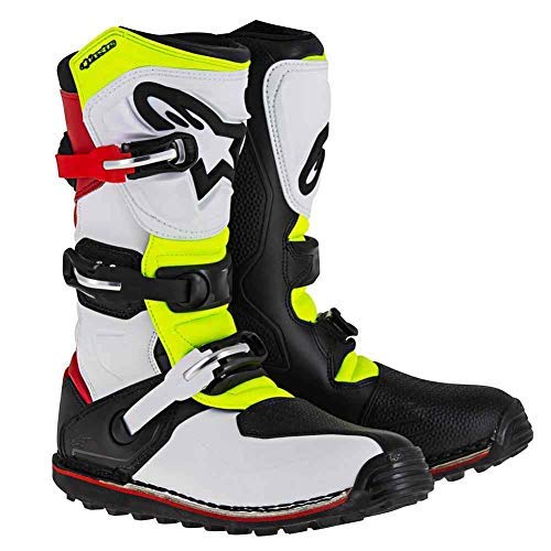 Alpinestars Tech-T Motocross botas – blanco/amarillo – 9